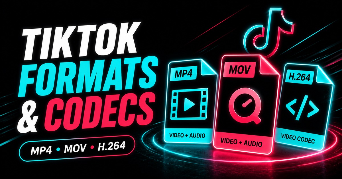 TikTok Video Formats and Codecs: MP4, H.264, H.265, and Compatibility