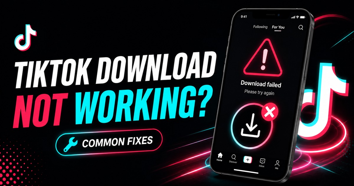 Why Can’t I Download a TikTok Video? 10 Causes to Check